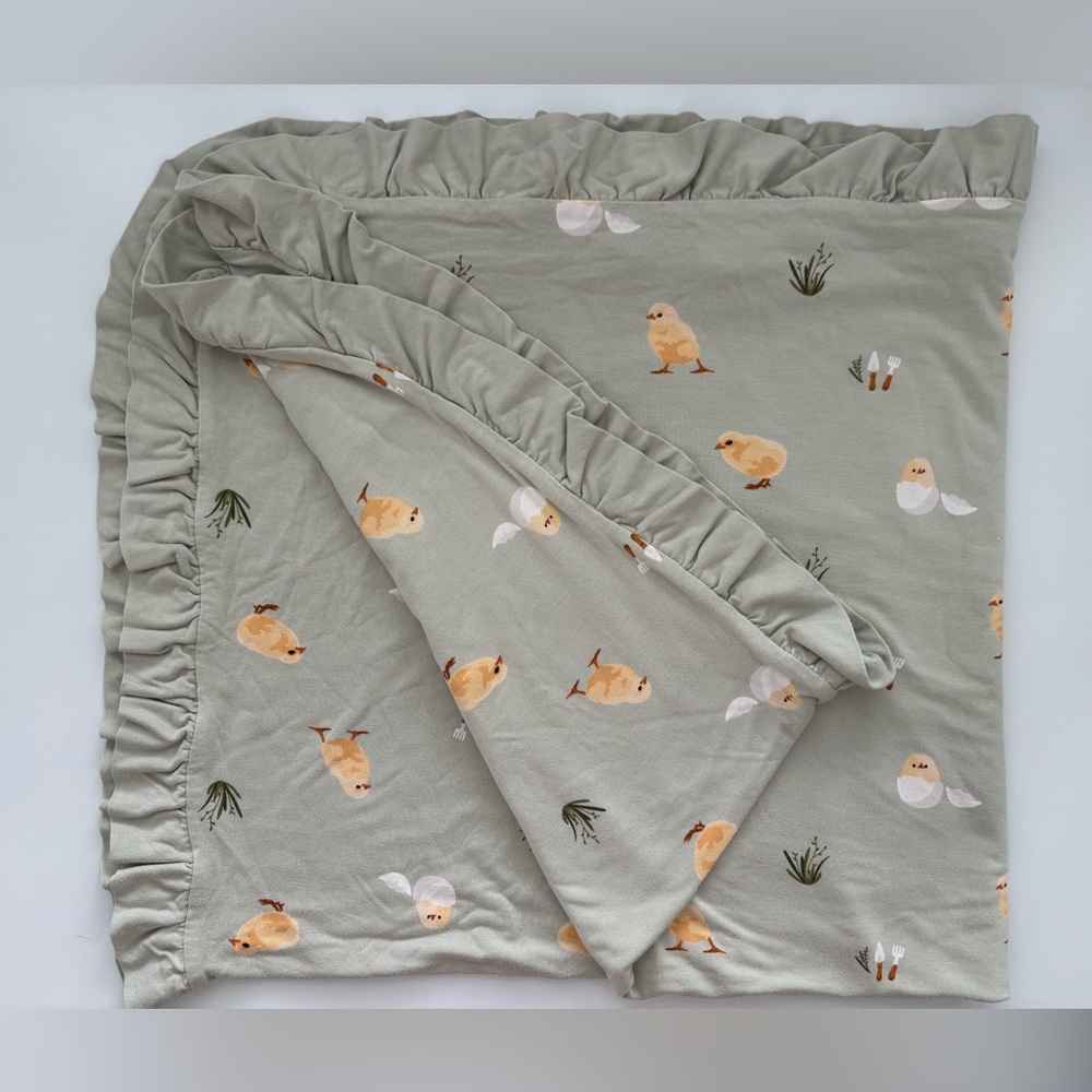 Kyte BABY Blanket 0.5 in Aloe Chick (Ruffled)